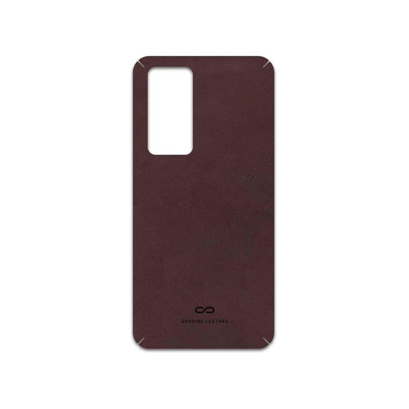 برچسب پوششی ماهوت مدل Matte-Dark-Brown-Leather مناسب برای گوشی موبایل شیائومی 12T Pro