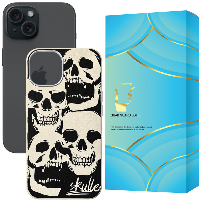 کاور قاب گارد لطفی مدل SKELET مناسب برای گوشی موبایل اپل iPhone 15 