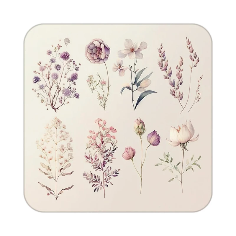 زیر لیوانی کاکتی طرح گل مدل mp16876