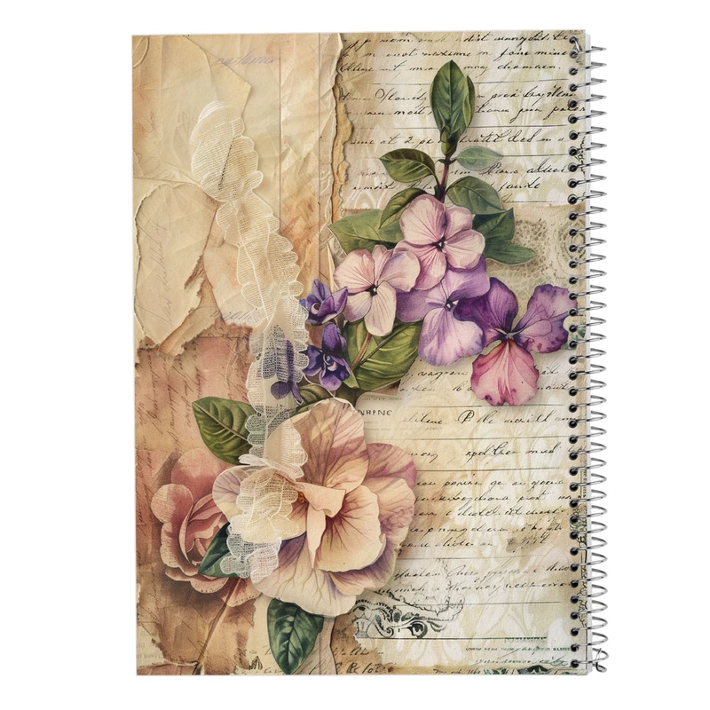 دفتر شطرنجی 50 برگ مدوپد مدل گل کد DF13362