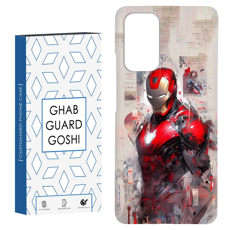 کاور قاب گارد گوشی طرح مرد آهنی کد Dimo-370 مناسب برای گوشی موبایل شیائومی Redmi Note 9 4G / Redmi 9T