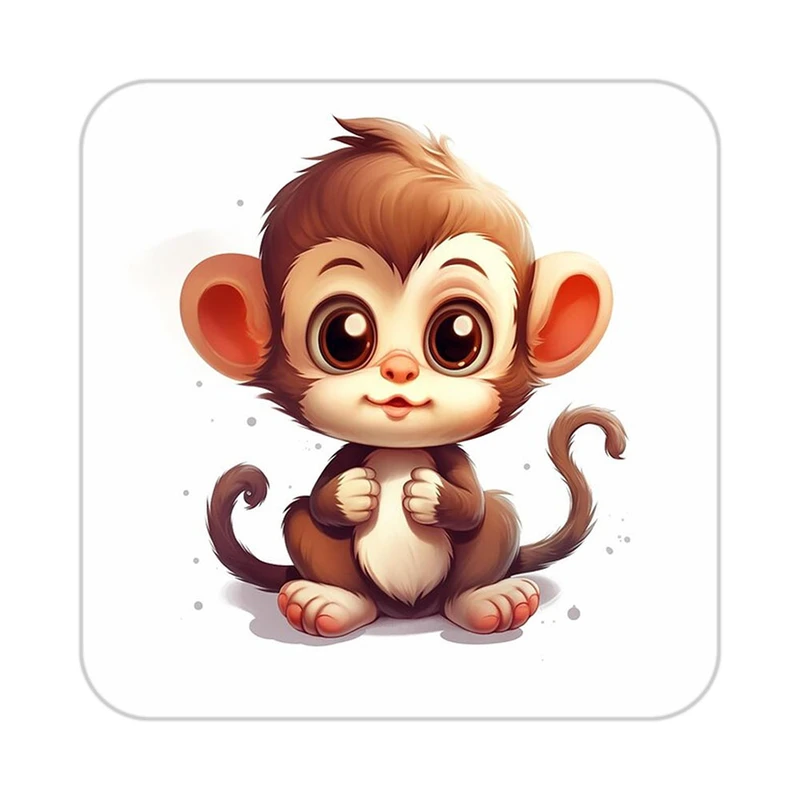 زیر لیوانی کاکتی طرح حیوانات کارتونی مدل mp28306