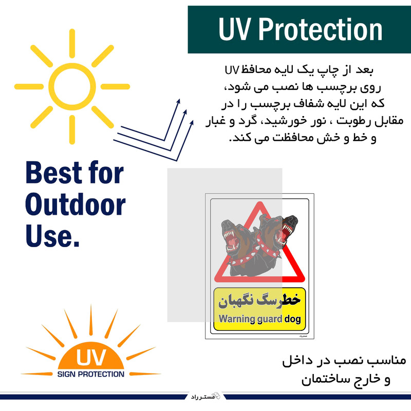 برچسب ایمنی مستر راد طرح خطر سگ نگهبان مدل HSE-OSHA-194 برچسب ایمنی مستر راد طرح خطر سگ نگهبان مدل HSE-OSHA-194
