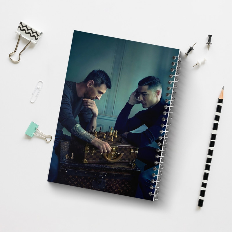 دفتر مشق 50 برگ خندالو طرح مسی و رونالدو کد F1101