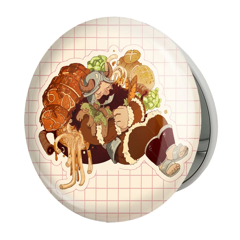 آینه جیبی خندالو طرح سنشی انیمه خوشمزه در سیاه چال مدل تاشو کد 35892