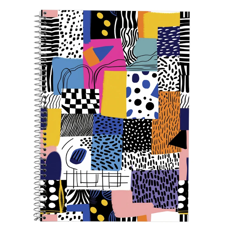 دفتر زبان 50 برگ مدوپد مدل دو خط طرح فانتزی کد DF13682