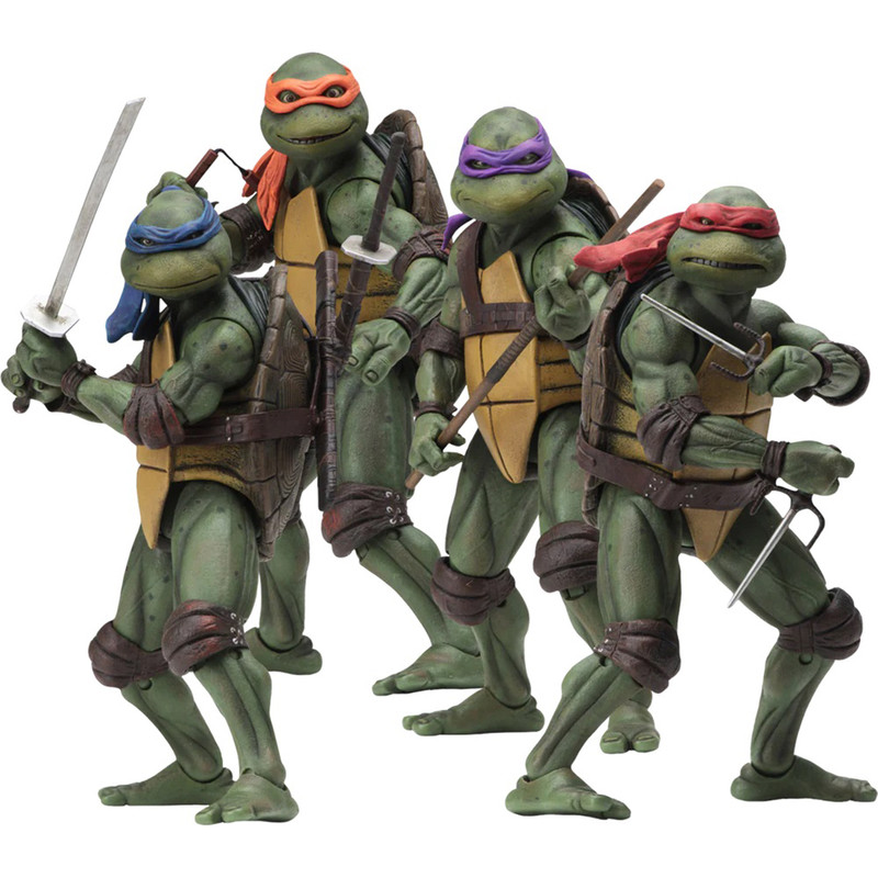 اکشن فیگور نکا مدل لاکپشت های نینجا طرح Teenager Mutant Ninja Turtle مجموعه 4 عددی