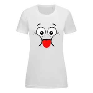 تی شرت آستین کوتاه زنانه مدل FUN eey کد 1110