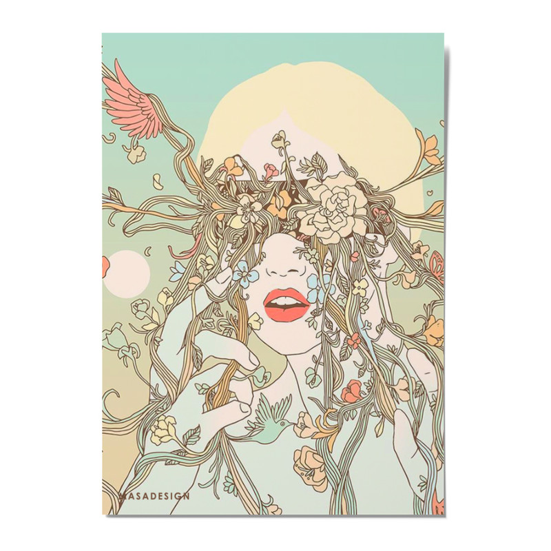 کارت پستال ماسا دیزاین مدل POSTSM0033 GIRL 
