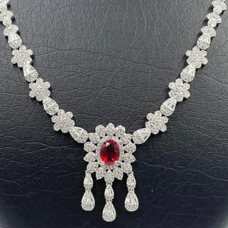 نیم ست نقره زنانه مدل 001 طرح زیتون