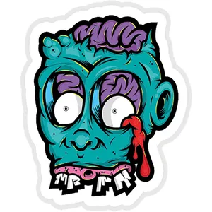 استیکر لپ تاپ طرح Baker Dangerbrain Zombie کدST140