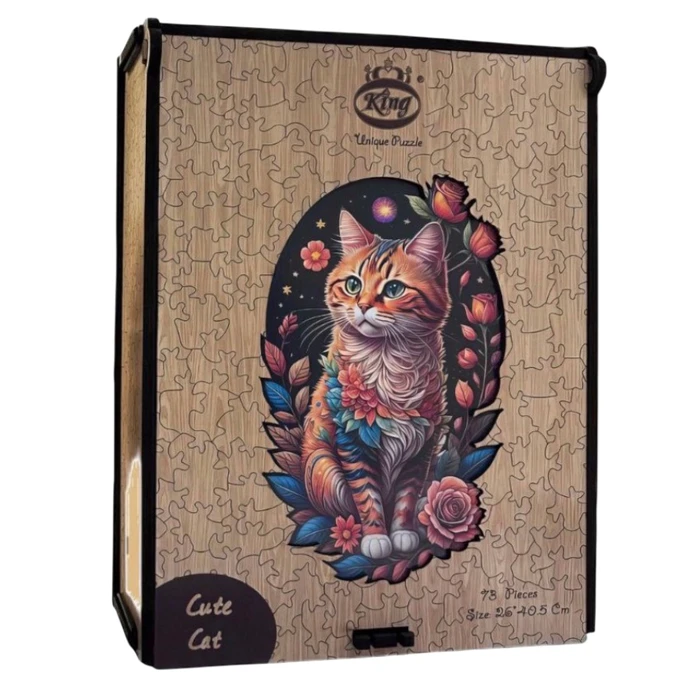 پازل 73 تکه کینگ مدل گربه مناسب برای بزرگسالان