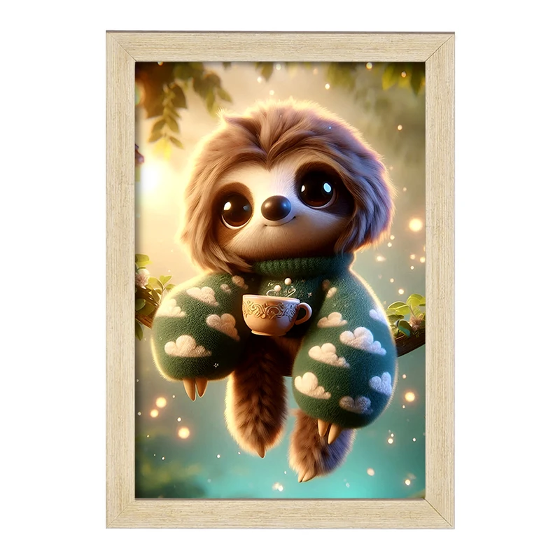 تابلو خندالو مدل تنبل بامزه کد F5468