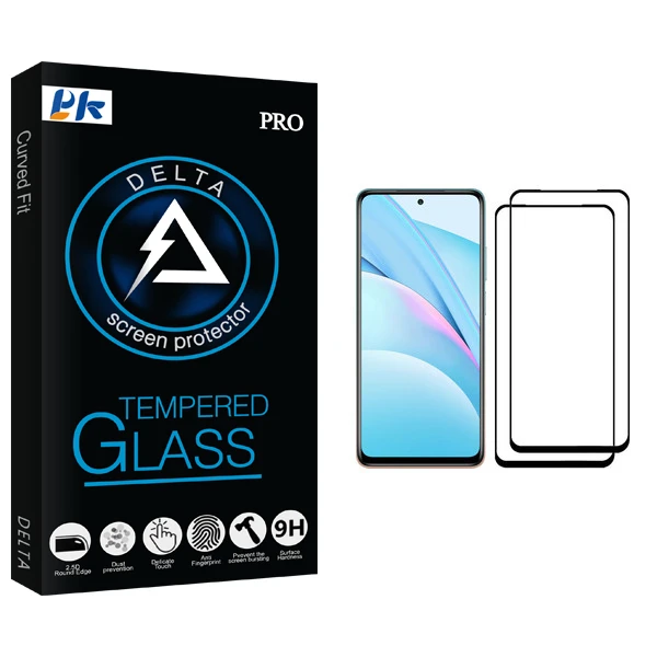 محافظ صفحه نمایش پی کی مدل Delta Glass مناسب برای گوشی موبایل شیائومی Mi 10T Lite 5G بسته دو عددی