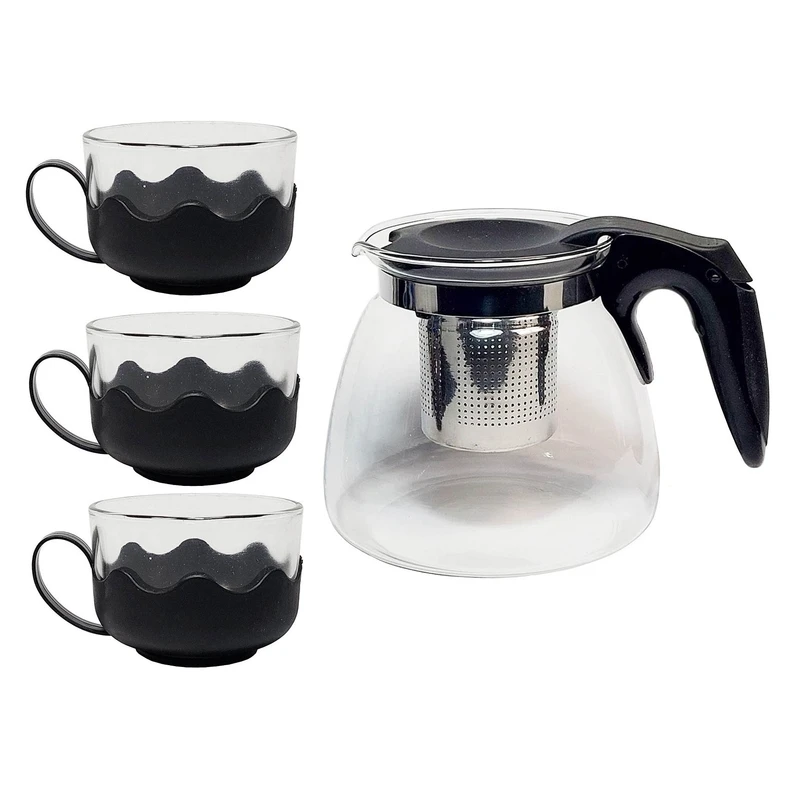 سرویس چای خوری 4 پارچه 3 نفره شیمیزو مدل TS-4