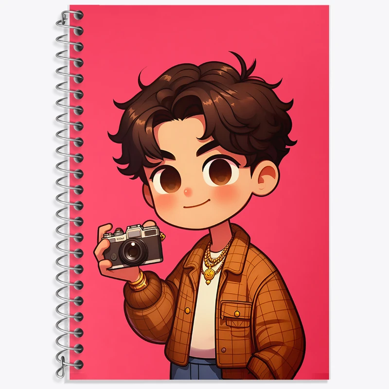 دفتر نت موسیقی 50 برگ خندالو طرح پسر عکاس کد F8011