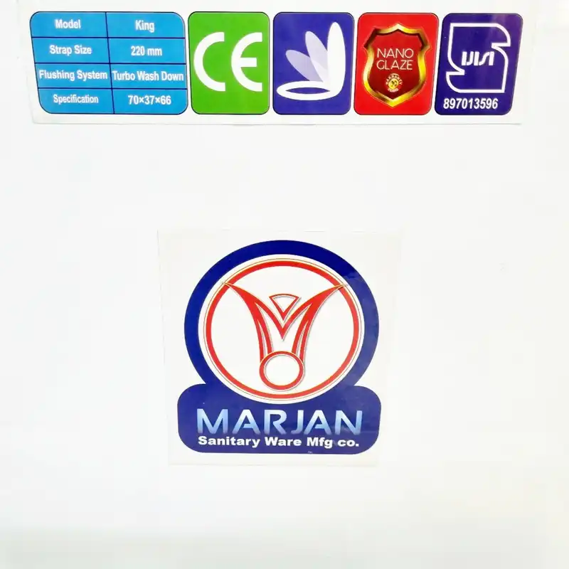 توالت فرنگی مرجان مدل کینگ خودشوردار