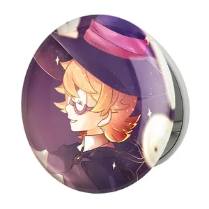 آینه جیبی خندالو طرح جانسون انیمه جادوگران کوچک Little Witch Academia مدل تاشو کد 22869 