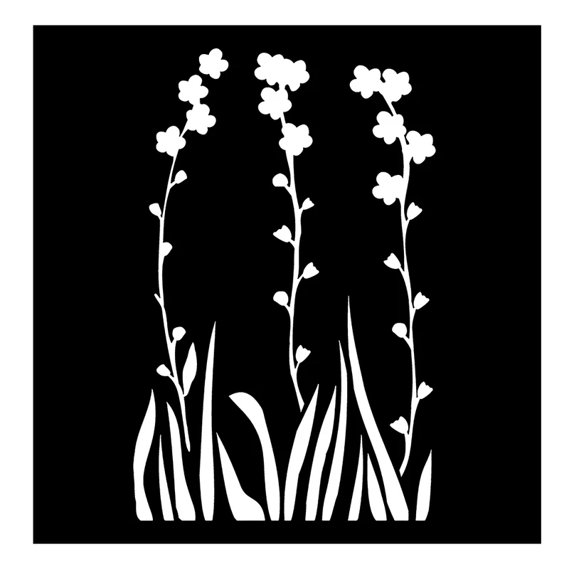  شابلون باتیس آرت طرح گل کد 50-473