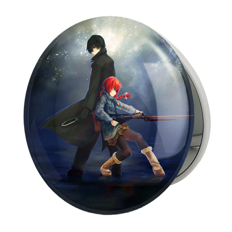 آینه جیبی خندالو طرح انیمه تاریکتر از سیاهی Darker Than Black مدل تاشو کد 23461 