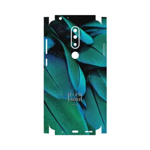 MAHOOT Green Feather-FullSkin Cover Sticker for Nokia 5.1 Plus