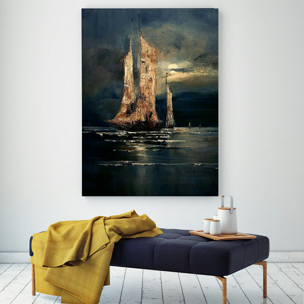 تابلو بوم طرح کشتی مدل TB953