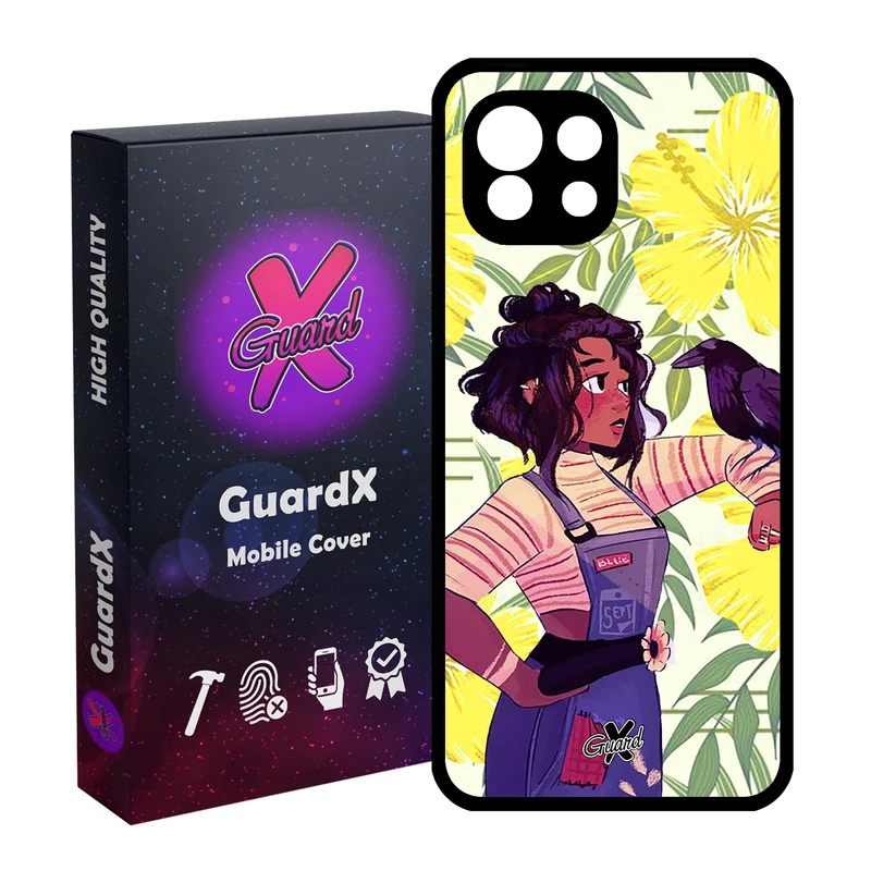 کاور گارد ایکس طرح دختر مدل Glass10337 مناسب برای گوشی موبایل شیائومی Mi 11 Lite