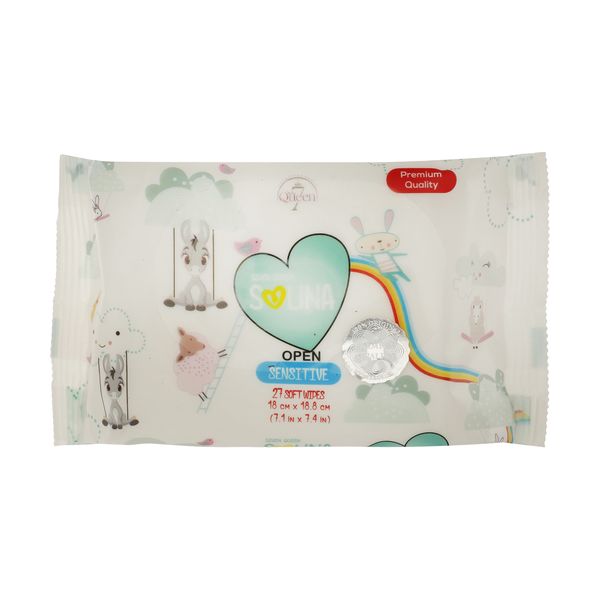 دستمال مرطوب کودک سون کویین مدل Rainbow بسته 27 عددی دستمال مرطوب کودک سون کویین مدل Rainbow بسته 27 عددی