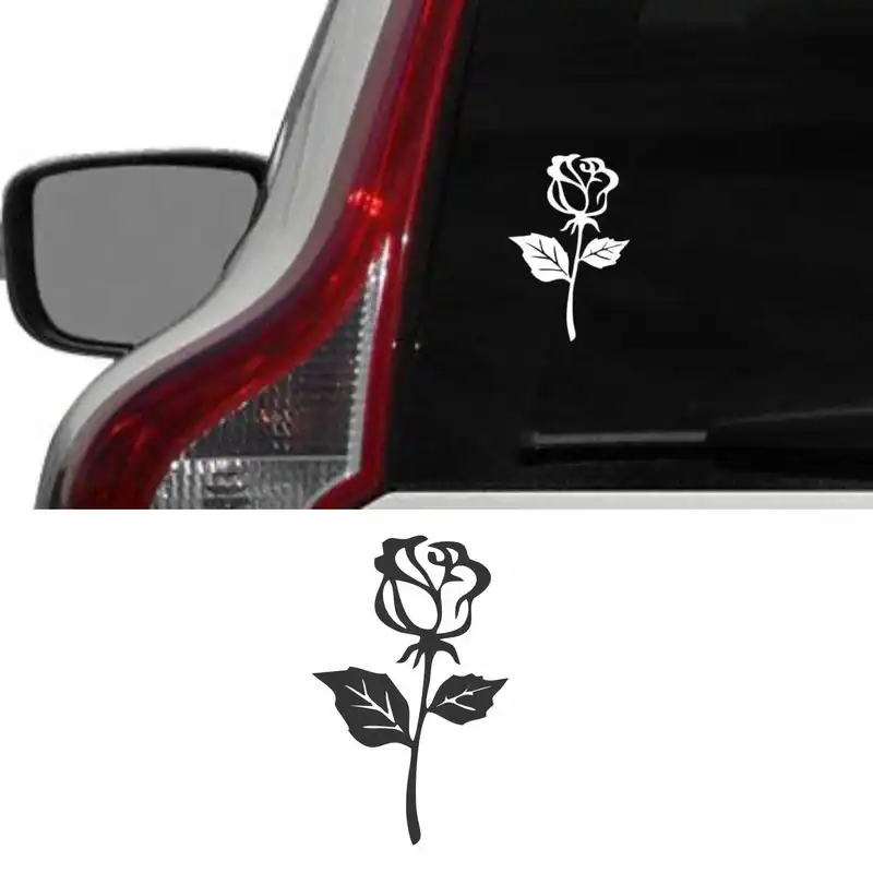 برچسب بدنه خودرو استیک طرح رز گل کد A