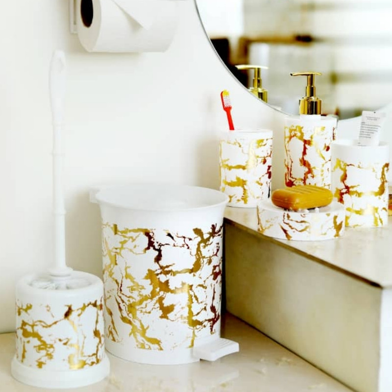 ست سرویس بهداشتی 7 پارچه طرح ماربل