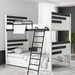 تخت خواب کد 277 مدل سه خط سایز 90x200 سانتی متر