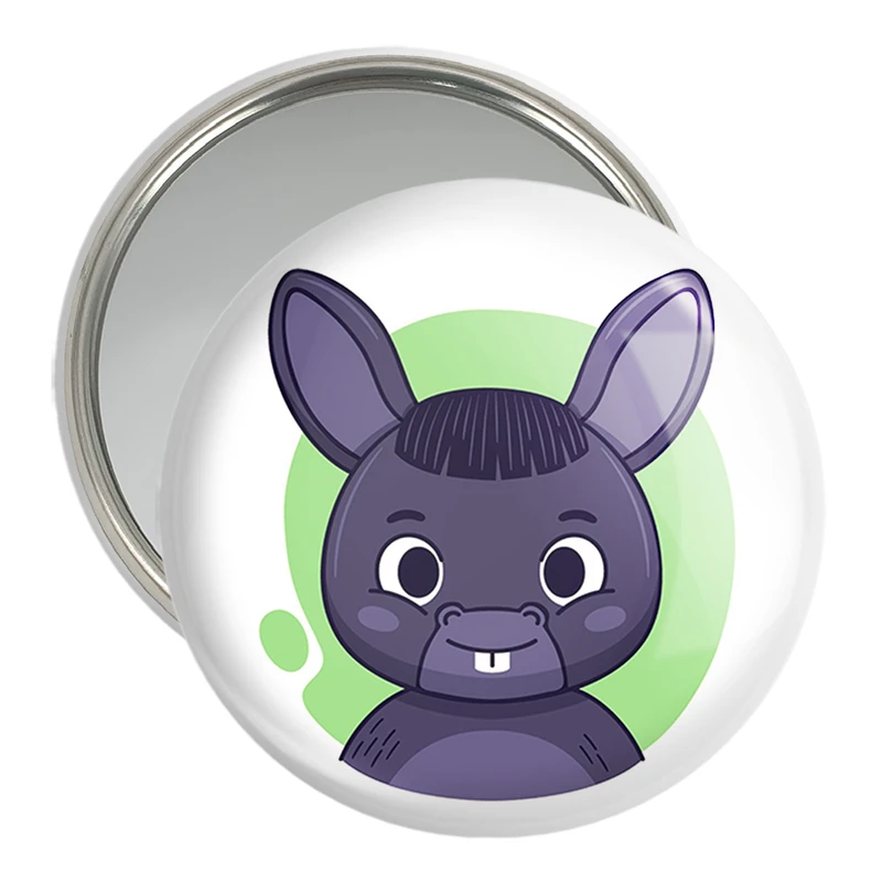 آینه جیبی خندالو مدل الاغ حیوانات بامزه کد 37149