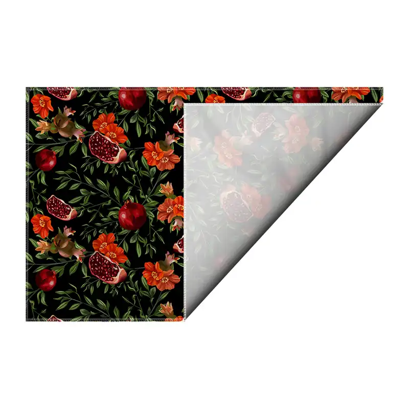 کاغذ کادو ترمه طراحان ایده مدل گل انار و انار یلدا کد cfp2100