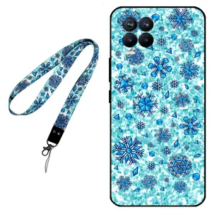 Megafone Snow Flake 0014 Cover for For Realme 8 4G / 8 Pro Mobile Neckband