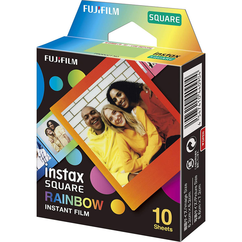 فیلم چاپ سریع مخصوص دوربین فوجی فیلم مدل INSTAX SQUARE Rainbow Instant