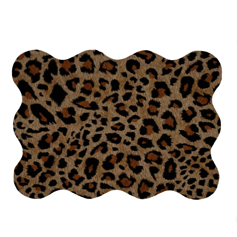 پادری مدل دالبر طرح پلنگی کد 5363 سایز 80x110 سانتی متر 