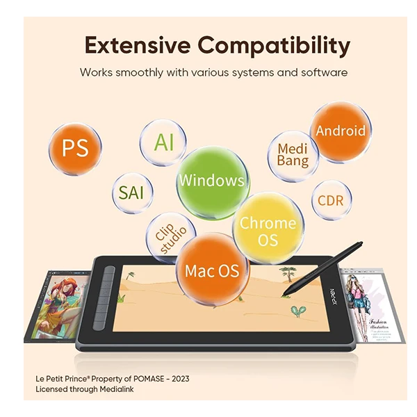 عکس شماره 9 : قلم نوری با صفحه نمایش 11.9 اینچ ایکس پی-پن مدل artist 12 (2nd gen) la petite prince