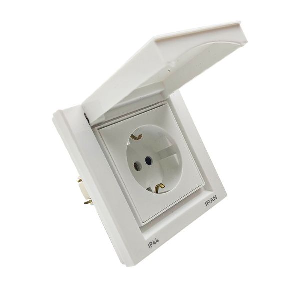 پریز برق ارت دار ایران الکتریک مدل بارانی IP44