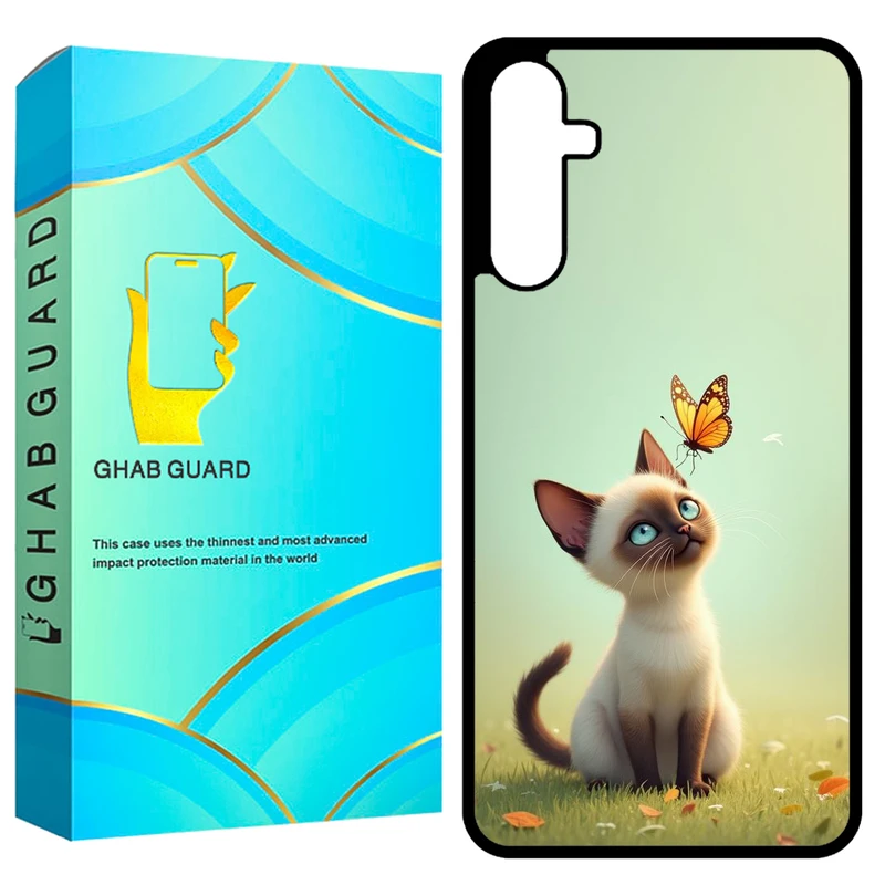 کاور قاب گارد طرح گربه مدل GCHPA24 مناسب برای گوشی موبایل سامسونگ Galaxy A24 4G