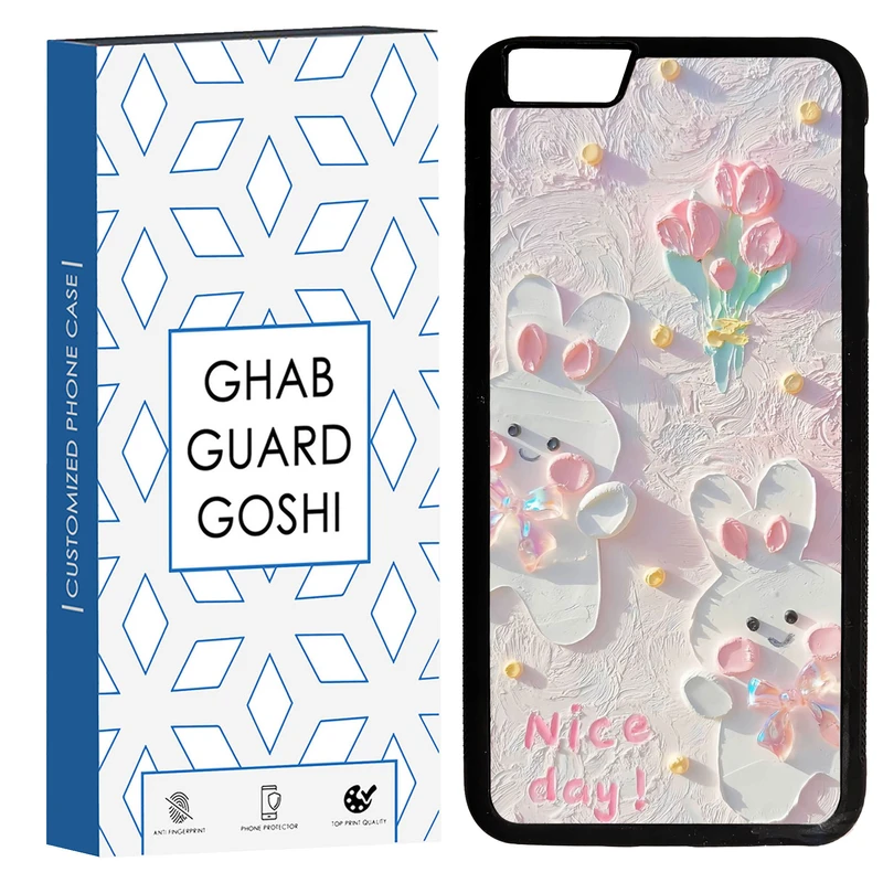 کاور قاب گارد گوشی طرح گل کد TPU-214 مناسب برای گوشی موبایل اپل Iphone 6 PLUS / 6S PLUS