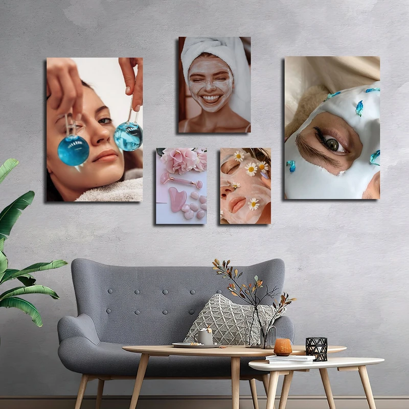 تابلو شاسی بکلیت طرح پاکسازی پوست و زیبایی مدل SH-2960 مجموعه 5 عددی