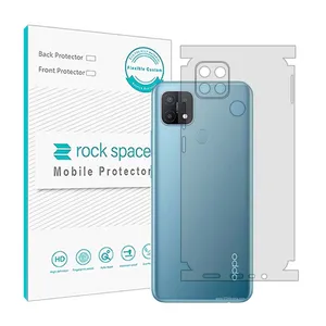 Transparent Rockspace HyGEL phone back protector suitable for Oppo A15 mobile phone