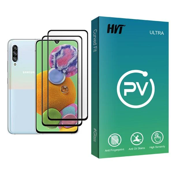محافظ صفحه نمایش اچ وی تی مدل PV Glass MIX002 مناسب برای گوشی موبایل سامسونگ Galaxy A90 5G بسته دو عددی