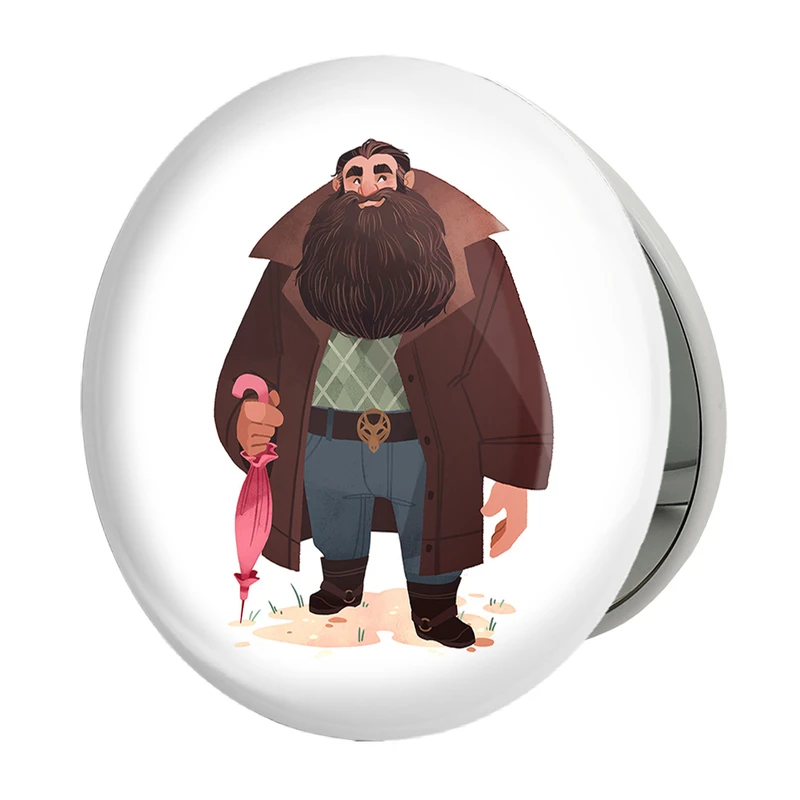 آینه جیبی خندالو طرح هاگرید هری پاتر Harry Potter مدل تاشو کد 19372 