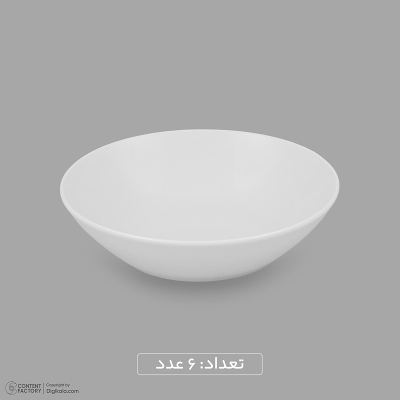 سرویس غذاخوری چینی 25 پارچه 6 نفره مقصود مدل دایره کد 006