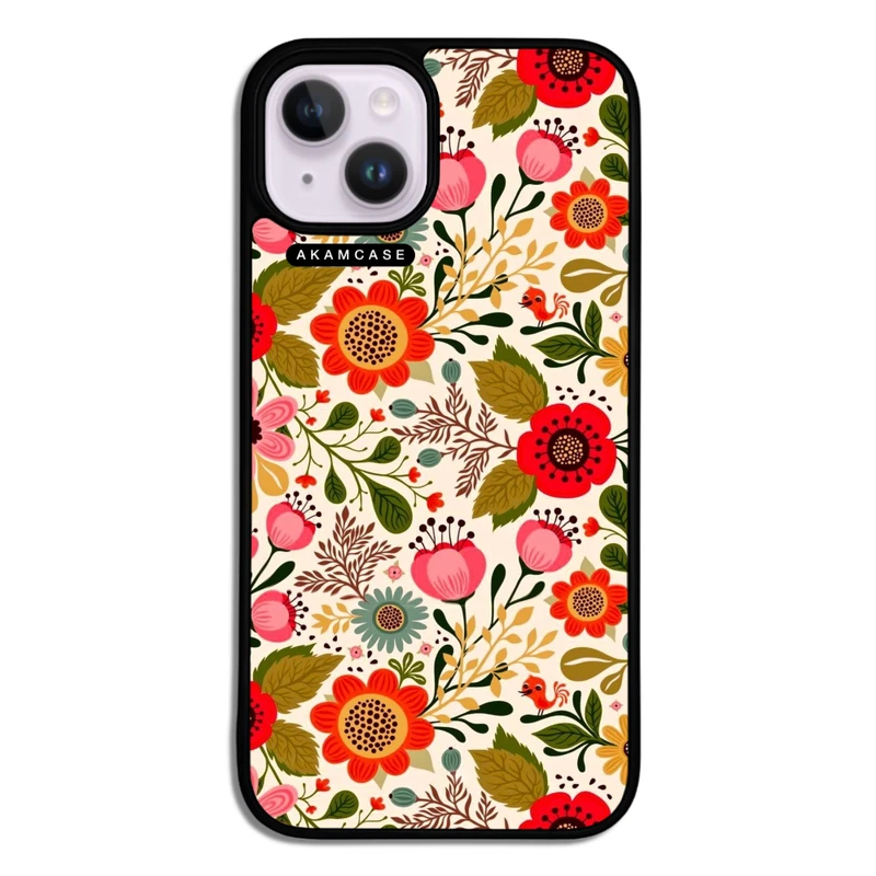 کاور آکام مدل AMC-WA14-FLOWERS4 مناسب برای گوشی موبایل اپل iPhone 14