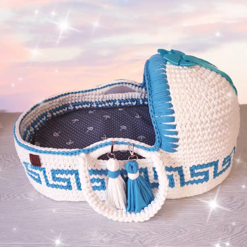 ست کیف و کریر بافتنی کد 10435