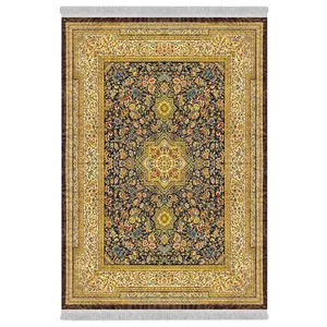 فرش پارچه‌ای دفه مدل فرشینه هازان مخمل طرح فانتزی کد 3485