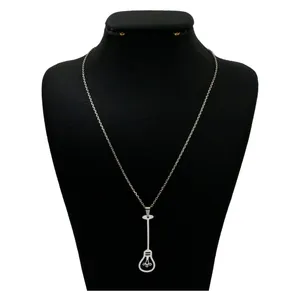 گردنبند نقره زنانه دلی جم طرح چراغ کد D 475
