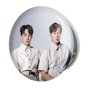 آینه جیبی خندالو طرح شونو و مینهیوک گروه مانستا اکس MONSTA X مدل تاشو کد 12248 